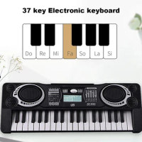 Digital Keyboard LED Display Children Musical Instrument Portable 37 Keys Electric Piano Kids Early Educational Toy
