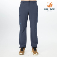 Hilltop 山頂鳥 Expedition Zip-off 男款超潑水抗UV彈性拉鍊口袋戶外休閒長褲 PS07XME4 藍