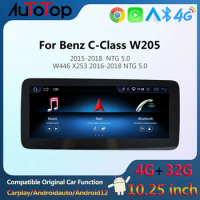 AUTOTOP Android 12 Wireless CarPlay Car Auto Radio For Mercedes Benz C-Class W205 GLC-Class X253 V-Class W446 2015-2018 Headunit