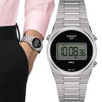 【TISSOT 天梭 官方授權】PRX Digital 數位石英手錶(T1372631105000)