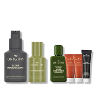 【ORIGINS品木宣言】煥膚抗痘乳液/精華雙入組(A醇膠原精華30ml+淨痘小黑乳50ml)