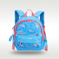 Australia original Smiggle hot-selling boys' schoolbag cute red and blue shark schoolbag kindergarten backpack 11 inches