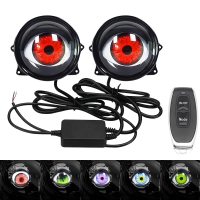 Universal Car Motorcycle Demon Eye LED Headlight Lens Eagle Eye Light Modified Lens Headlight Multi-