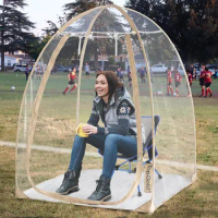 Clear Bubble Weatherproof Pod Igloo Tent Winter Pop up for Outside Igloo Dome Soccer Tent Cold Weather