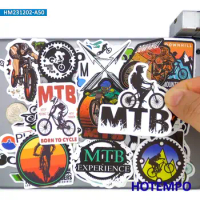 20/30/50PCS Mountain Bike Stickers DownHill Extreme Sport MTB Decals for Helmet Bicycle Motorcycle Luggage Laptop Phone Sticker