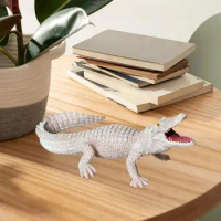 Alligator Model Collection Sculpture Alligator Figurine Tabletop Ornament for Bedroom Bookshelf Desk Shelf Home Decoration
