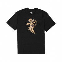 Nike T恤 SB Tee 基本款 圓領 男款 寬鬆 純棉 天使 運動休閒 穿搭 黑 金 DJ1219-010