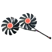 2pcs/set 95MM FDC10U12S9-C CF1010U12S CF9010H12S XFX RX580 GPU Cooler Fan For HIS RX 590 580 570 Graphics Card Cooling