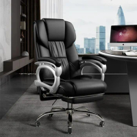Boss Office Chair Leather Footrest Comfort Swivel Handle Modern Design Leisure Office Chair Executive Nordic Chaises Furniture