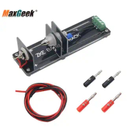 Maxgeek Battery Tester 32650 26650 21700 AAA 18650 Quad 4 Battery Test Stand Battery Holder 10A