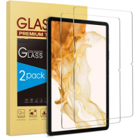 2 Pack Tempered Glass Screen Protector Fit Samsung Galaxy Tab S8/ Galaxy Tab S7 11 inch, (SM-X700/X706/T870/T875/T878)
