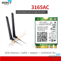 AC3165 3165NGW 433Mbps dual-band 2.4G and 5G Bluetooth 4.0 802.11ac NGFF M.2 Wifi card for HP ProBook 430 440 450 820 840 G3