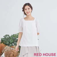 【RED HOUSE 蕾赫斯】方形領上衣(共2色)