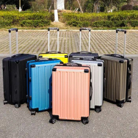 High Quallity 20"22"24"26 Inch Hand Luggage Travel Suitcase Cabin On Wheels Boarding Case Valise For Women And Men Free Shipping