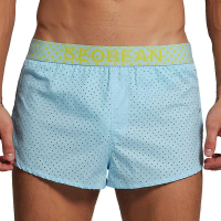 Quần Mũi Tên Nam, SEOBEAN, Cotton Thoáng Khí, Xẻ Cao, Khóa Kim Loại, Quần Đùi Mặc Nhà Thoải Mái, 240