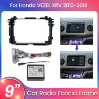 Car Radio Frame Plastic Panel For Honda Hr-V Hrv Xrv Vezel 2013 2019 Android GPS Multimedia Video Player Navigation Plate frame