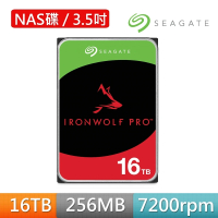 SEAGATE 希捷 IronWolf Pro 16TB 3.5吋 7200轉 256MB NAS 內接硬碟(ST16000NT001)