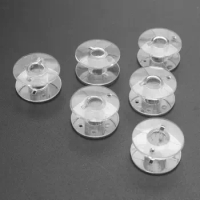 25 Clear Plastic Sewing Machine Bobbins Fits Singer Brother Janome Toyota