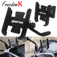 Motorcycle Phone Holder Accessories For YAMAHA NVX155 AEROX155 NVX AEROX 155 2015-2019 High Quality Aluminum Mobile Stand Holder