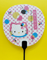 【震撼精品百貨】Hello Kitty 凱蒂貓 凱蒂貓 HELLO KITTY扇子-和風蝴蝶#94163 震撼日式精品百貨