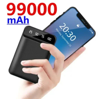 Portable Power Bank 99000 mAh Spare External Battery Portable Charger 10000mAh Powerbank for Xiaomi iPhone 12 13 pro max