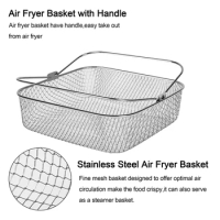 Air Fryer Basket 8.19Inch Square Air Fryer Basket For Instant Vortex Air Fryer,COSORI,,Air Fryer Replacement
