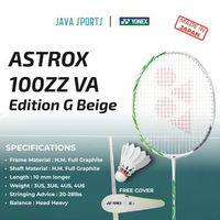 Raket Bulu Tangkis Yonex Astrox 100 ZZ VA Edition G Beige 100ZZ Badminton Racket 4UG5