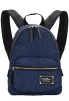 Marc Jacobs Nylon Jumbled Logo Workwear Small Backpack Bag in Azure Blue 4S4HBP002H02