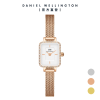 Daniel Wellington DW 手錶 Quadro Mini Lumine Bezel 15x18mm 星環珠寶式小方錶(三色任選)