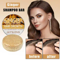 60g Shampoo for Hair Growth Handmade Hair Shampoo Ginger Shampoo Hair Loss