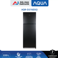 AQUA Elektronik Kulkas 2 Pintu AQR - D270 (DG) 360° Air Flow (Invoice Nota)