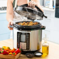 Electric Pressure Cooker with Large LCD Display, Multi-Use 6 Quart Electric Pot, 14 in 1 Slow Cooker, Rice Cooker