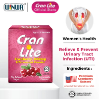 Cran Lite Cranberry Effervescent Powder (12's) - For Urinary Tract Health / UTI