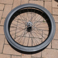 Ultra Light Wheelset 60mm Full Carbon Road Cyclocross Bike Clincher Wheelset for Disc Brake Front QR / Rear QR 135mm