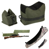 Tactical Sniper Shooting Gun Rifle Rest Bag Set Front &amp; Rear Target Bench Unfilled Stand Support Sandbag Hunting Accessories Bag