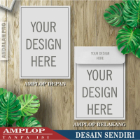 (ISI 100 PCS) Ukuran A5, Custom Desain Sendiri - Amplop Undangan Pernikahan, Khitanan, DLL - Bahan J