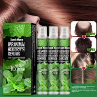 10ML Hair Growth Serum Spray Hair Loss Baldness Repair Hair Regrowth Spray Germinal With Peppermint Extract Herbal Hair Essence