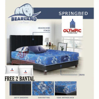 Limited Olympic Springbed Bearland Type Sloth Full set Divan Sandaran Kasur Sale