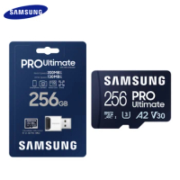 Samsung Memory Card With USB 3.0 Reader 512GB 256GB 128GB V30 Class 10 A2 UHS-I U3 Pro Ultimate Micro SD Card For 4K Ultra HD