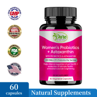 Probiotik untuk wanita 200CFU + Astaxanthin 18mg - Membantu menjaga kesehatan intim, Mencerahkan Wa