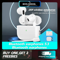 【COD/GOOJODOQ】TWS 2024 White Bluetooth 5.0 Wireless Earphone Touch Control With Mic Bass Headphone H