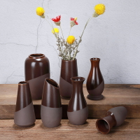 創意禪意日式簡約手工臺面迷你小花瓶干花插水培花器家居裝飾擺件