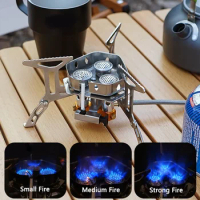 3500W 5800W High Power Camping Gas Stove , Portable Ultralight Windproof Stove Burner Outdoor Camping Hiking Equipment