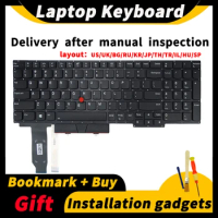For Keyboard Lenovo ThinkPad Backlit Keyboard E15 Gen1 E15 Gen2 R15 Notebook US/UK/BG/ RU/KR/JP/TH/TR/IS/HU