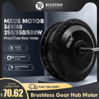 36V48V 250W350W500W MXUS Brand Electric Bike motor Brushless Gear Hub Motor Front Rear Wheel Drive