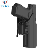 TEGE IPSC Universal OWB Holster Outside Waistband Paddle Holster for Glock 17 19 19X 45 S&amp;W M&amp;P 9MM Springfield XD Beretta 92fs