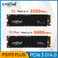 Crucial P3 P3 Plus 500GB 1TB 2TB 4TB 2280 PCIe 3.0 4.0 NVMe M.2 Internal SSD Solid State Drive For Laptop Desktop PC Computer