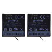 Batmax 2pcs AZ16-1 Battery for Original Xiaomi YI lite 2 4K 4k camera battery for Xiao yi 4k Action Camera Battery