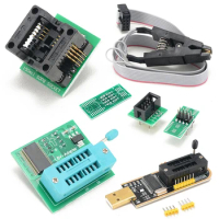 CH341A Programmer Complete Kit With Status Indicator Light EEPROM Flash BIOS USB Programmer Module for EEPROM BIOS/SOP8/SOP16