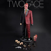 ToyzTruboStudio tts-001 1/6 Batman Forever Two Face Harvey Dent Action Figure 12'' Male Soldier Figurine Doll Model Full Set Toy